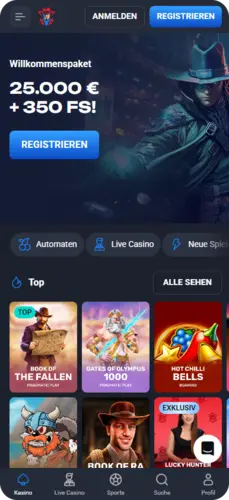 LuckyHunter Mobile Version