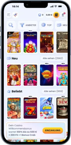 Casinolab Spielelobby – neue & beliebte Slots