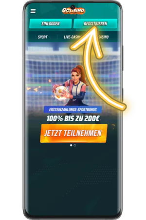 Golisimo Casino offizielle Webseite Registrierung Button